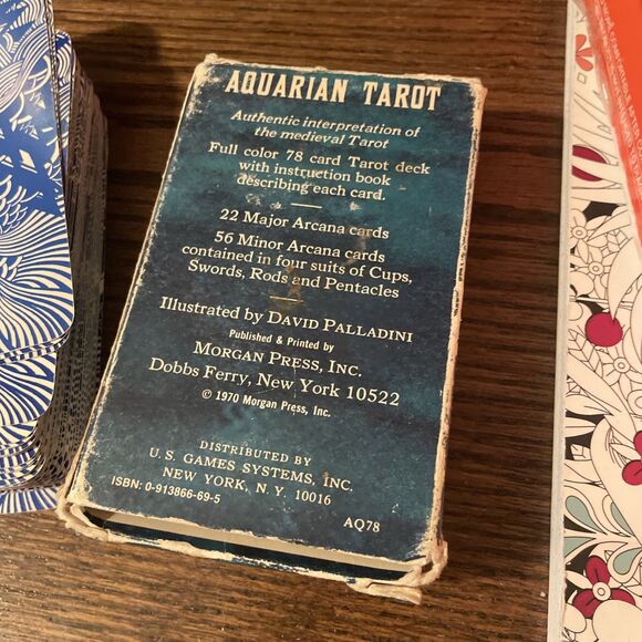 Vintage 1970 The Fool Aquarian Tarot Cards 78 Piece Complete Set Cards - Picture 5 of 8